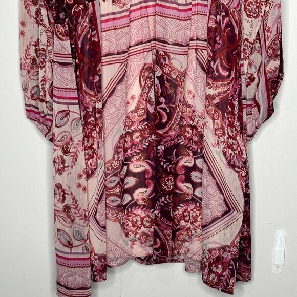 Ophelia Roe Floral Boho Dress Women's M Pink fairy grunge babydoll 70s flowy - Picture 14 of 16